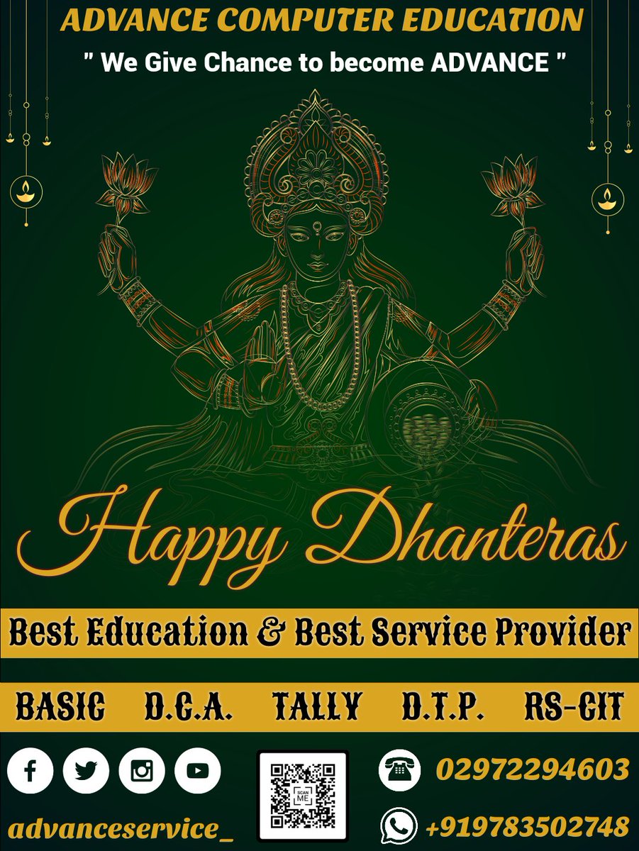 punitrawal29's tweet photo. *आप सभी को धनतेरस की हार्दिक शुभकामनाएं !*
🙏���🙏🏻🙏🏻

Regards
*TEAM ADVANCE* https://t.co/cDJpwGUDRg