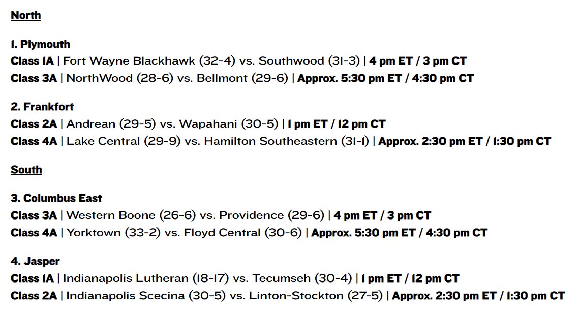 IHSAA1's tweet photo. #IHSAA Volleyball Semi-State Pairings for next Saturday! 🏆🏐🔥 @ihsvca @KSchluRosati 
#ThisIsYourIHSAA #FaceOfSportsmanship 
👉https://t.co/dKKcz9WVnb https://t.co/KYh3XbHrrv