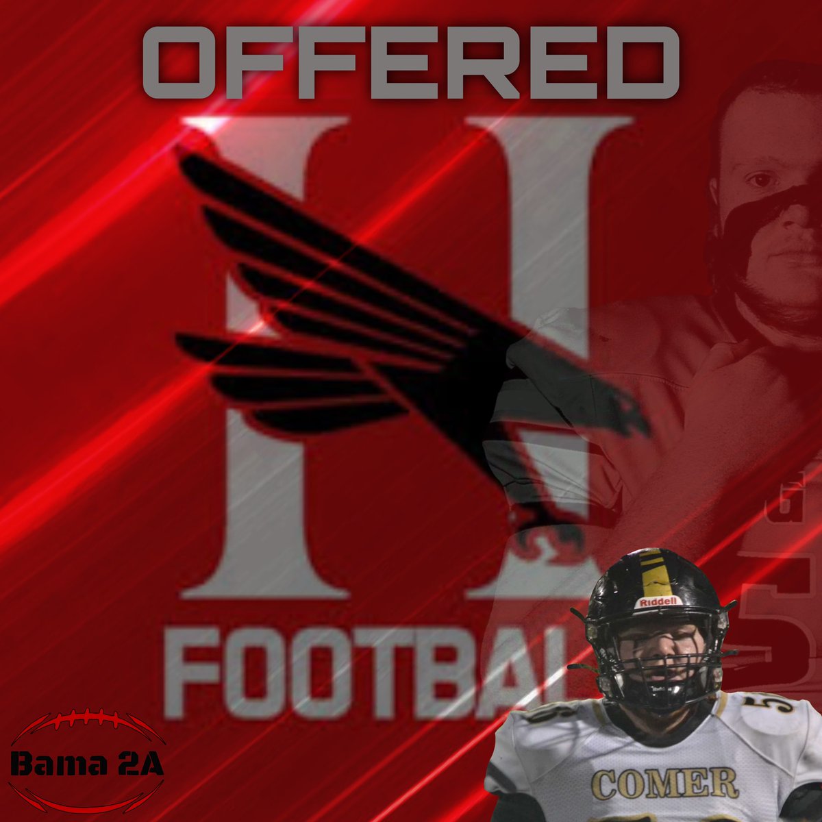 Congratulations to <a href="/Brandon99068614/">Brandon Blankenship</a>❗️ He was offered by <a href="/HawksFootball/">Huntingdon Football</a>❗️