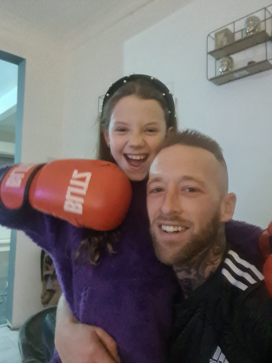 Me and my baby girl 👊  Shes beautiful amazing and ive got a bust lip 💋 😂