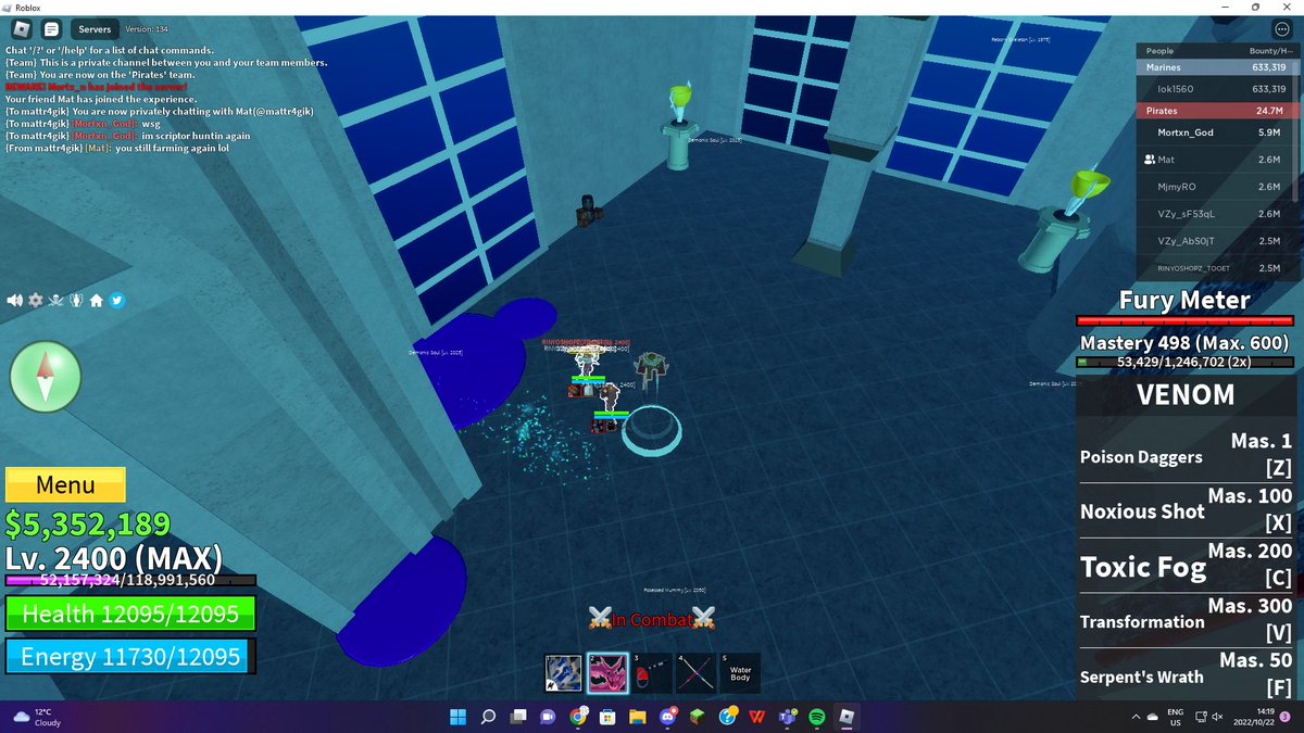 mortx_n's tweet image. Scriptor hunting = best way to grind bounty? #bloxfruits  #roblox #scriptors #bounty