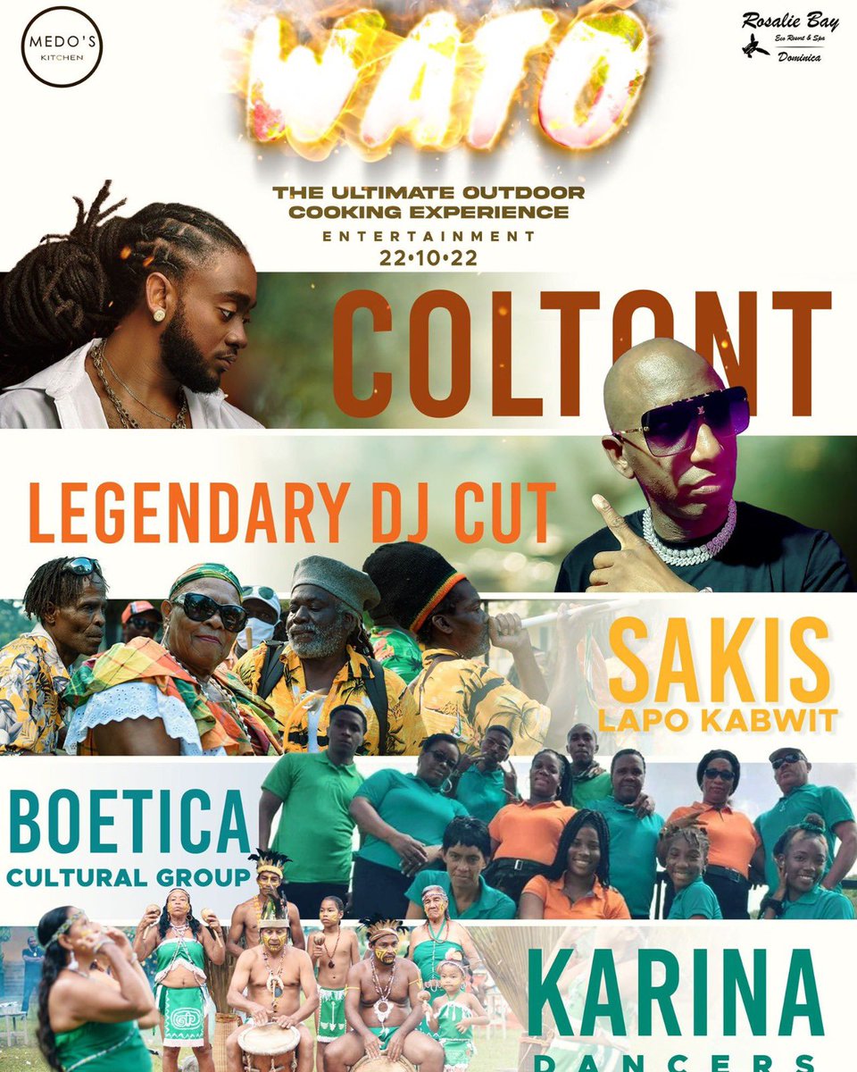 HeyNakala's tweet photo. There is something for every pocket and every taste. 
#ReuniteWCMF22 #WCMF2022 #TheNatureIsland #CreoleMusic #DiscoverDominica #dominicafestivals #Caribbeanfestivals #Festivals #events #Music #safeinnature #dominica https://t.co/LRARD9tHWU