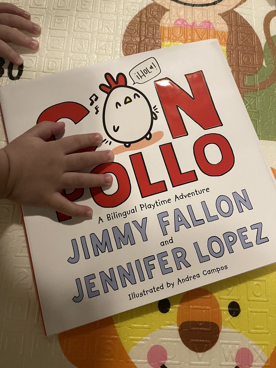 jusdxo's tweet photo. . @MacKidsBooks @JLo @jimmyfallon such a cute book 😍 my twins are already excited for me to read it #ConPollo https://t.co/hUhbpkVatx