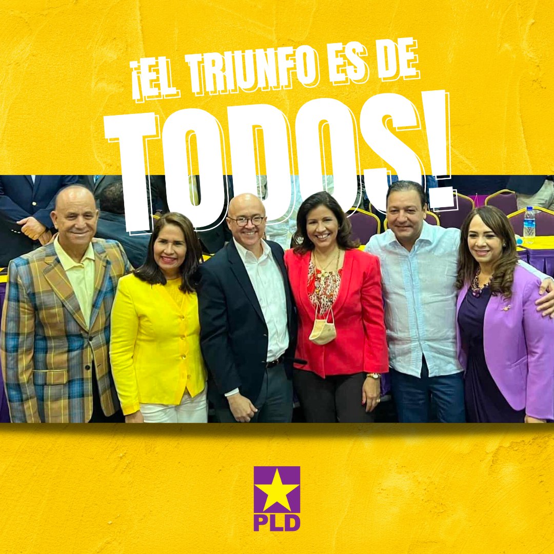 Las y los aspirantes dieron muestra de compromiso y lealtad💛. Sólo el PLD es capaz de organizar una consulta ciudadana y permanecer unidos frente al #2024.   #ElTriunfoEsDeTodos