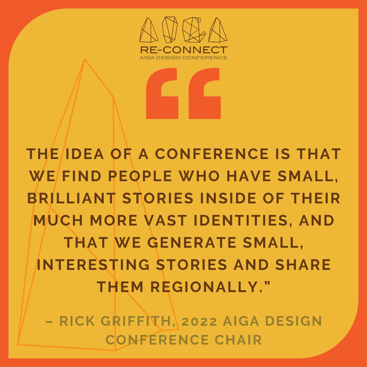 AIGAdesign's tweet photo. Rick Griffith, AIGA Design Conference Chair, at the 2022 #AIGADesignConf ✨ https://t.co/UhFKyVFO5W