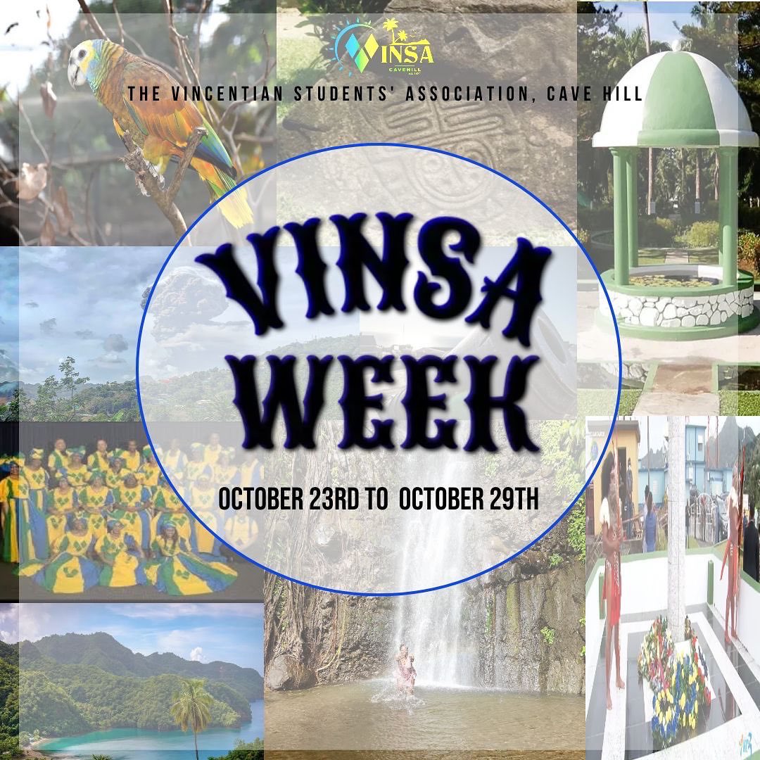 VINSACaveHill's tweet photo. It’s the return of the biggest and baddest Island Association; VINSA week🇻🇨. Every day of this week, we have a variety of activities and events for you to enjoy, showcasing our Vincentian Culture. Be sure to come out and support us!! Stick around and you might get a surprise 🧐🇻🇨 https://t.co/pCdfEhpOKJ