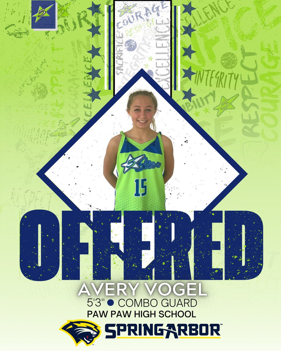 Congratulations to 2023 Avery Vogel for receiving an opportunity to continue her academic and athletic careers at Spring Arbor University . #FSL