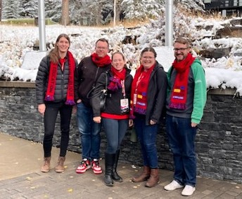 We #StandForEducation from the last day of #firststeam in Banff!  Sorry we couldn't be at the legislature with our colleagues.