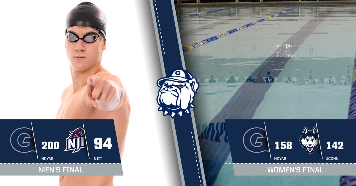 HoyasSwimDive's tweet photo. Final from McCarthy Pool. The men take down NJIT while the women fought hard against BIG EAST foe UConn
#HOYASAXA | #H20YAS https://t.co/IdQfYTazRl