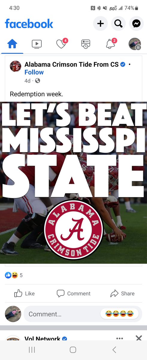 Getting beat by The University of Tennesee really hurt their heads because <a href="/AlabamaFTBL/">Alabama Football</a> can't spell 😂😂 #mississippi <a href="/HailStateFB/">Mississippi State Football</a>