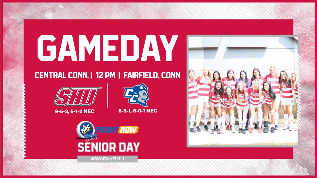 sacredheartwsoc's tweet photo. GAME DAY!!! It's senior day in our last regular season NEC game day! We take on CCSU at 12 PM! 

🆚 : @CCSUSoccer 
⏰ : 12:00 PM
📍 : Fairfield, Conn.
📺 : https://t.co/0WuG4AUyeE
📊 : https://t.co/fCukI91IY6 https://t.co/ImohwoBrl3