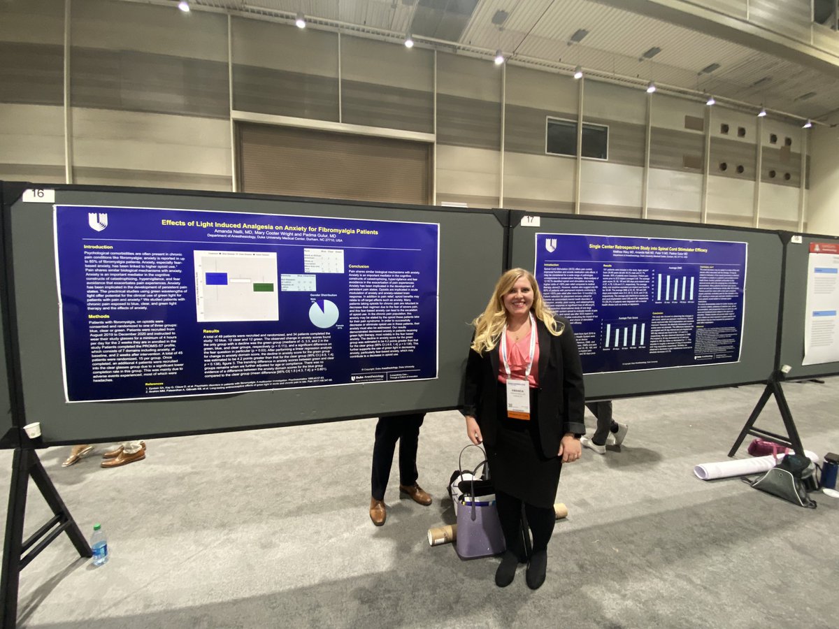 FarooqAnwarMD's tweet image. Amanda Nelli, MD representing @Duke_Anesthesia & @LabPromis at the #ANES22.
@Duke_Anesthesia @ASALifeline
