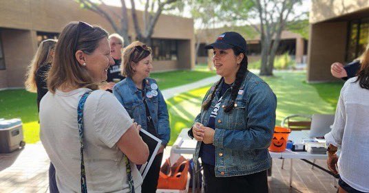 ElvaERodriguez's tweet photo. Great blockwalk kickoff this morning with @ColinAllredTX! I enjoyed listening to Congressman Allred’s remarks about free and fair elections and the important role we all have to make sure we continue to live in a democracy. #teamElva #hd112 https://t.co/okriKfEge0
