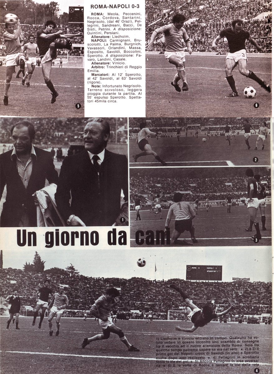 Diego31883's tweet photo. Aspettando #RomaNapoli - Sfide anni 70: 2 maggio 1976, il Napoli passa all'Olimpico per 3a0! Sblocca la gara #Sperotto, poi doppietta di #Savoldi 💙 https://t.co/gasS5DNlRZ