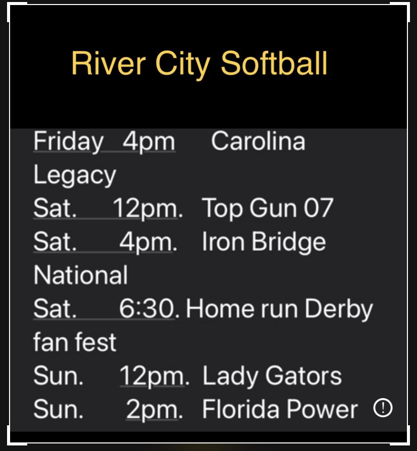 RCHsoftball05's tweet photo. Our ladies are 6 days away from being on the field in Florida! We cannot wait to practice Friday morning &amp; start game play that #oct28 afternoon! #Power50 #Floridabound #ballers #🇨🇦✈️🇺🇸 @USSSAFastpitch @ProSwings_ @SBRRetweets @CoastRecruits @LegacyLegendsS1 @Sports_Recruits https://t.co/MG7zCFMq2Z