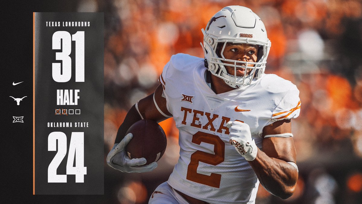 TexasFootball's tweet photo. Score at the half: https://t.co/fAMojqeIb7