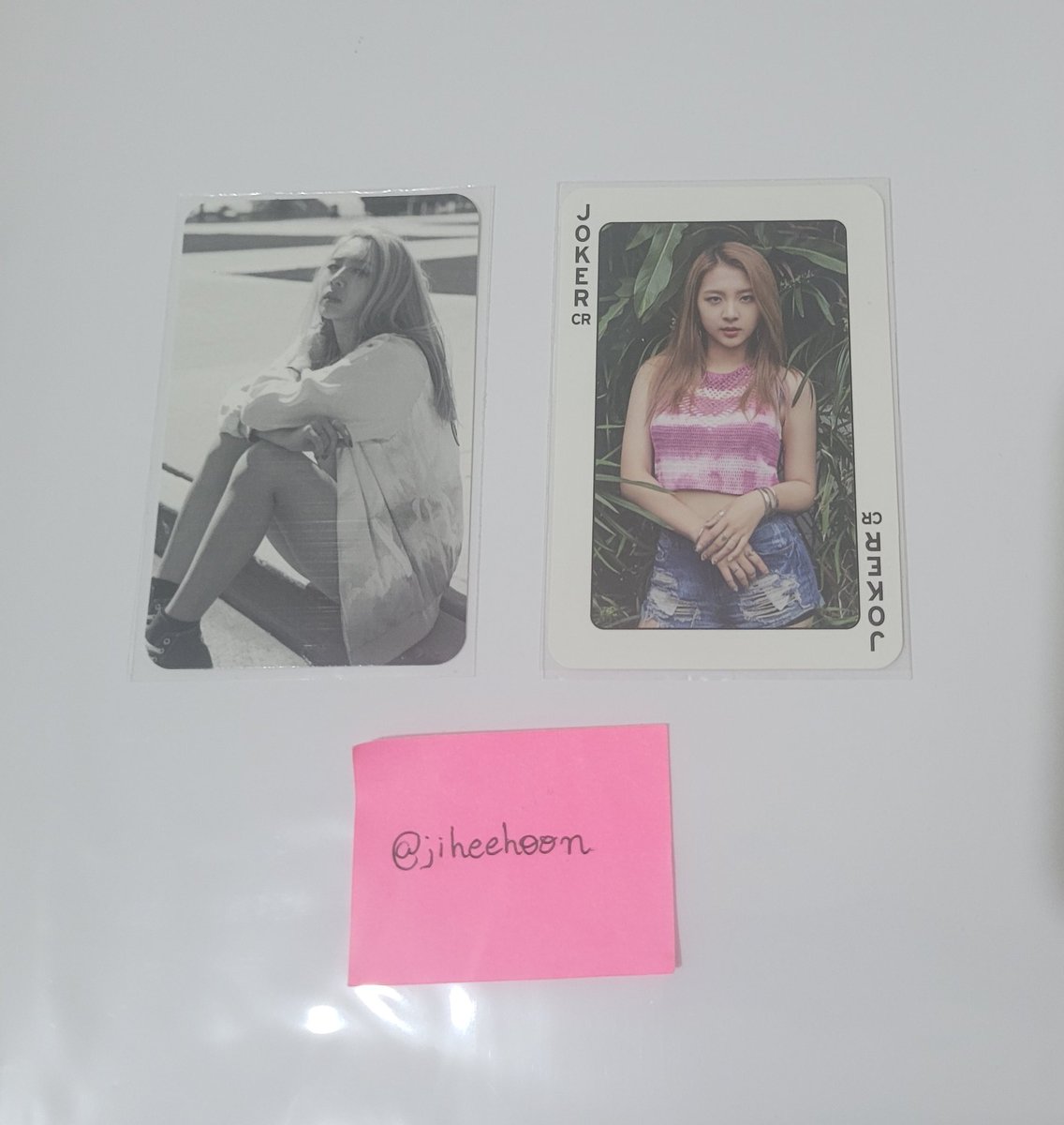 jiheehoon's tweet photo. 🏷️ Venda (WTS)
Photocards Jiwoo Hola Hola
R$30,00 - cada (com frete)
Pagamentos por PIX
.
#wtskpop #wtskard #kardsale #kardwts #kardsell #kard https://t.co/ty7AT2UM0n
