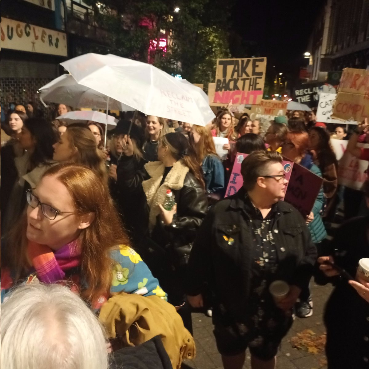 NJMIdeas's tweet photo. what an empowering, energising and emotional #RTNNottingham Thank you 💥 Feeling the love and solidarity of so many incredible women raising voices  #ReclaimTheNight #protest #power https://t.co/PKhocdotJh