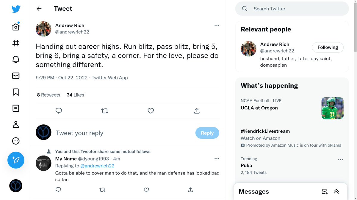 MVHS_Dynasty's tweet photo. Straight into my veins.
These aren't perpetually negative couch coaches. These are alumni.
I want the tweeps that ran #Tuiaki or #Lamb cover screens to tell these guys they have no idea what they're talking about, or to shut-up and fan.
#BYUFOOTBALL #FixBYUDefense #BYU https://t.co/qAxOOax63E