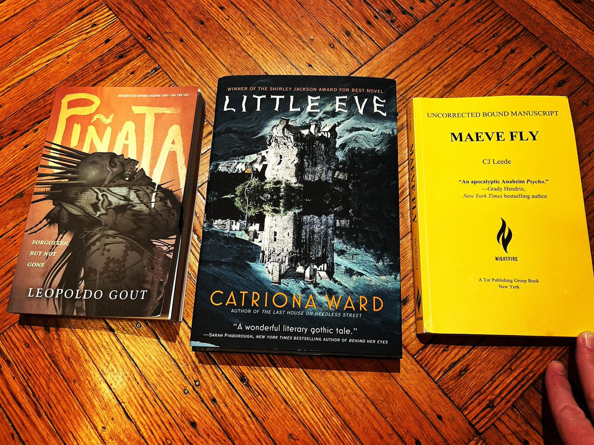 Clay McLeod Chapman on X: Shout out to @TorNightfire for the amazing  #bookmail. I took MAEVE FLY by CJ Leede to LA and it was perfect. LITTLE  EVE by @Catrionaward vibes like