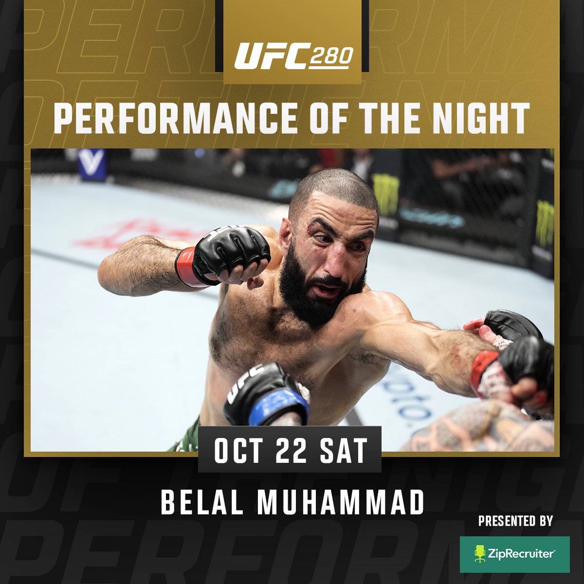 ufc's tweet photo. The biggest finishes of their careers earn @MakhachevMMA &amp; @BullyB170 your #UFC280 POTN honors 💰

[ B2YB @ZipRecruiter ] https://t.co/ywoGij2IRN