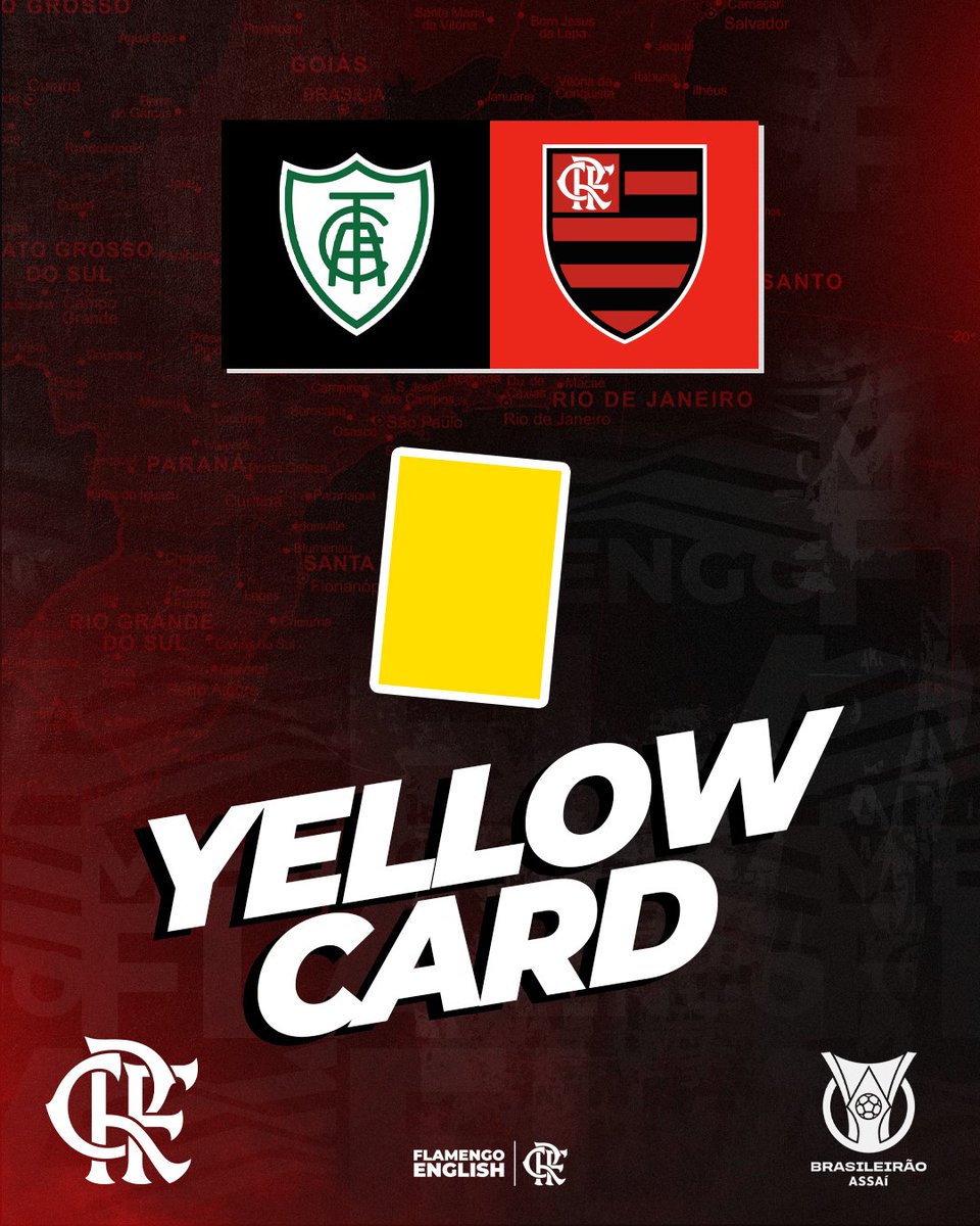 Yellow card for Fabrício Bruno. 78' | #AMExFLA 1-2