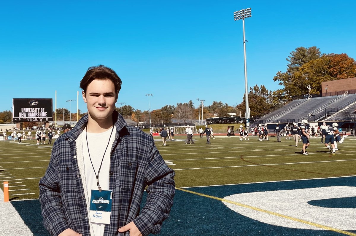 Great game a day visit and   40 to 22 win for the Wildcats!
Thanks <a href="/UNH_Football/">New Hampshire Football</a> <a href="/rwsantos2/">Rick Santos</a> <a href="/Coach_Borden/">ED BORDEN</a> <a href="/_CoachG_/">Garrett McLaughlin</a> 
<a href="/cmajors55/">Garrett K. Gillick</a> <a href="/NyeemWartman/">Coach Wart</a>