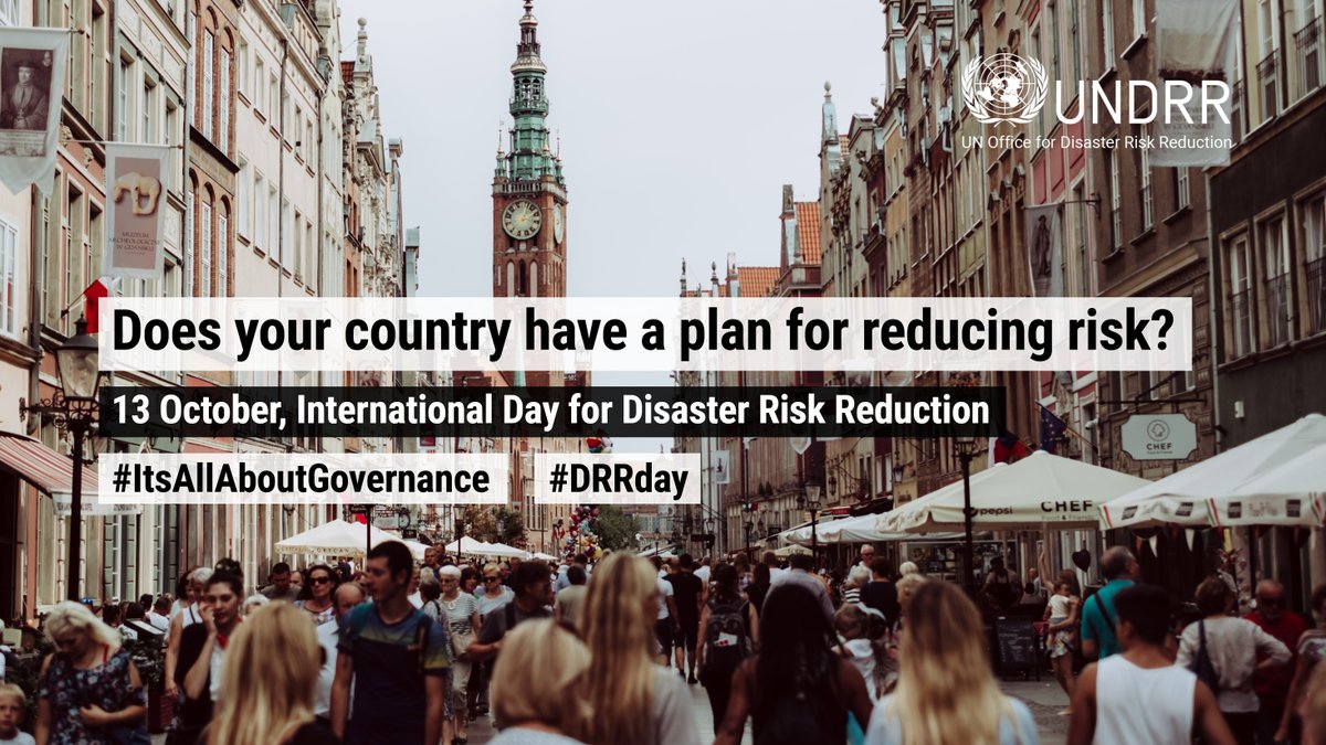 The greatest single driver of disaster risk is weak governance and lack of political commitment to invest in disaster prevention. Good governance means good DRR strategy. 

#ItsAllAboutGovernance bit.ly/3k22hIA