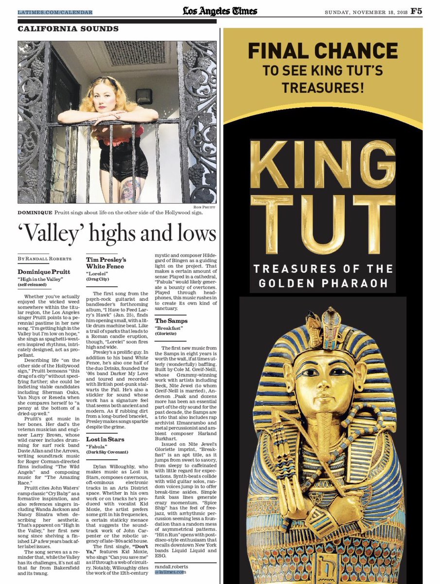 TheParisSpleen's tweet photo. Thanks @latimes @latimesent #randallroberts #lostinstars #dylanwilloughby #fabula #darkskycovenantrecords #californiasounds https://t.co/oJZrkZXj41