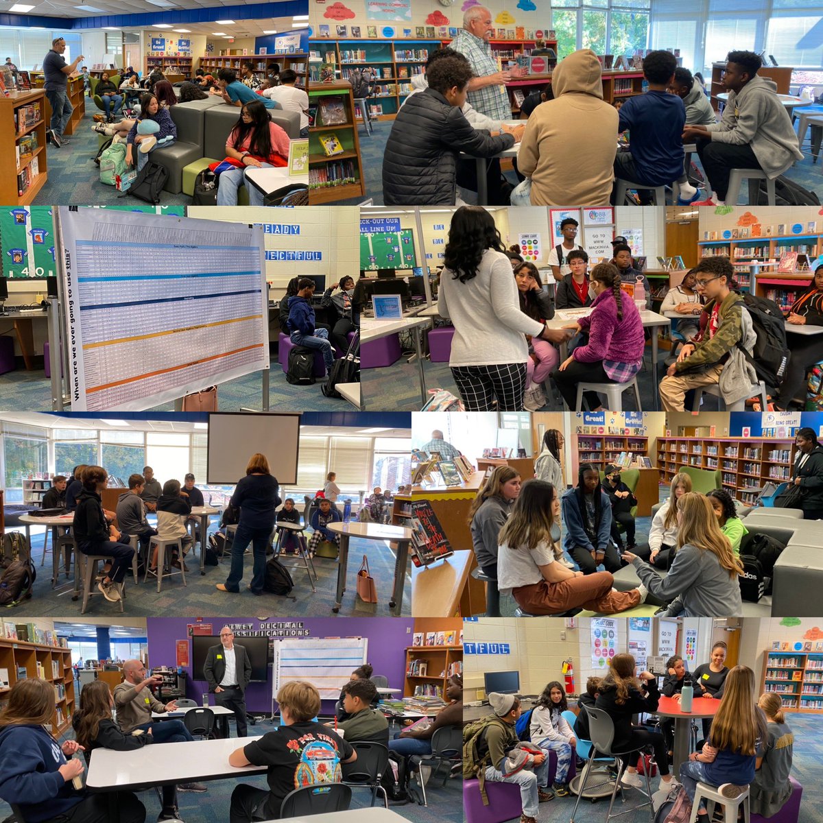 msfites's tweet photo. A HUGE shoutout to the parent volunteers who came out to speak with #msfitesmathclass and our @GMS_Wildcats on where they use math in their lives and careers! #BeGreatBeGriffin https://t.co/xoJibEA8Ot