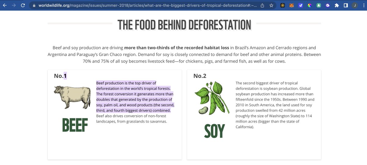 This is the first result on Google when you type in, "what is the number one cause of deforestation?" If you disagree with this please send me evidence