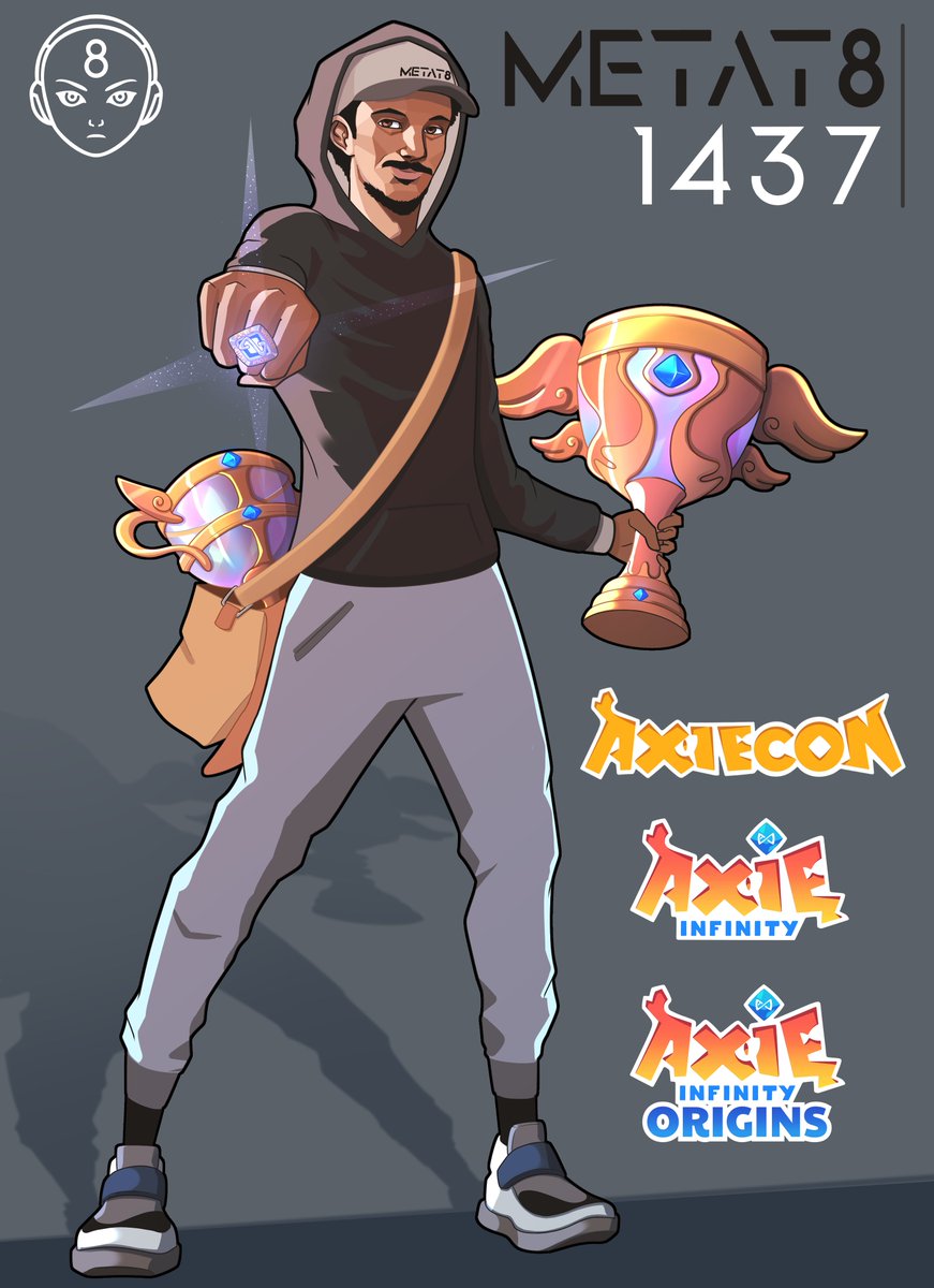 Triple Champ 👑

V2 S20 🥇
Origins S0 🥇
AxieCon Origins World Championship🥇 

@1437_MT8 <a href="/METAT8esports/">METAT8</a> 
Artwork by <a href="/Delirium_artist/">Delirium.ron✨</a> 🎨