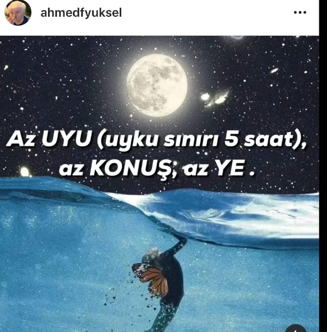 VahdetiVcud's tweet photo. #AzUyu #AzKonuş #AzYe #riyazat
#arınmak #konforalanı #nefs #uyku
#yemek #konuşmak #tabiat #beden
#ahmedfyuksel @ahmedfyuksel https://t.co/kkjC67HNW2