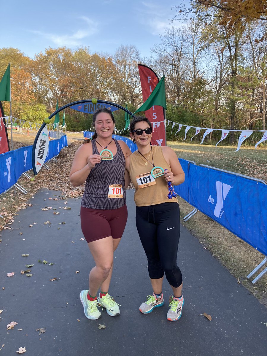 Our first finishers at Resilinator: Grown-up Edition! Thanks to sponsors <a href="/9milebrewing/">9 Mile Brewing</a> <a href="/_HealthPartners/">HealthPartners</a> <a href="/cariboucoffee/">Caribou Coffee</a>
