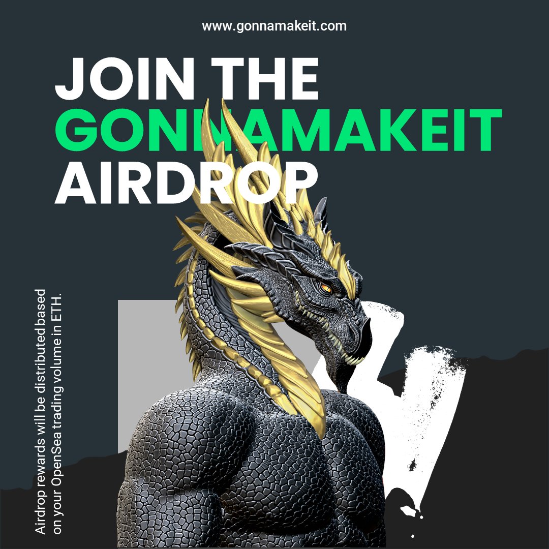 GonnaMakeItNFTs's tweet photo. Have you've traded #nfts on #OpenSea? 

Then you should definitely sign up for our #Airdrop Waitlist!

We'll be airdropping $GMI tokens to #nft users based on their OS trading volume.

Fill in the form below 👇 to be notified when the airdrop is live.

https://t.co/Xhf4OyCkm2 https://t.co/HIHT4EwVcJ