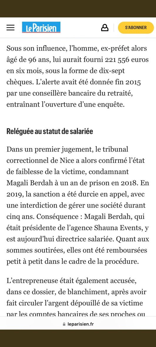 Audreylunique's tweet photo. Quand t’es condamné à 1 an de prison avec sursis et 5 ans d’🚫 de gérer une sté alors que tu es COUPABLE d’abus de faiblesse et de blanchiment d’💶, pourquoi ne pas continuer dans l’escroquerie mais en bande organisée cette fois. Je ne savais pas sera LA défense de Magali Berdah https://t.co/sre5fFBSxx