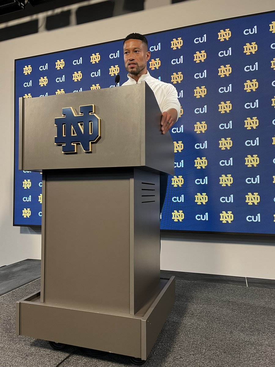 Marcus Freeman: “Anytime you’re able to get a win at Notre Dame Stadium, it’s special.” Freeman says he didn’t know what to expect from a crowd standpoint with it being fall break and the program having gone through a “tough week.” He was pleased by the turnout.