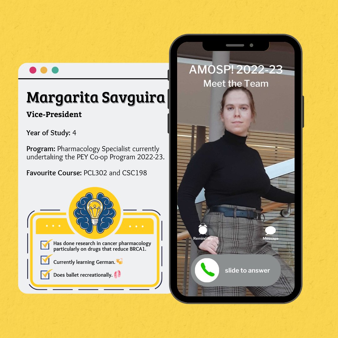 AmospUoft's tweet photo. Meet the Team Series! 👥

Meet Margarita who will be our Vice-President for this year! Learn more about Margarita here: https://t.co/q4lL45oqcw https://t.co/qD6NpmUssO