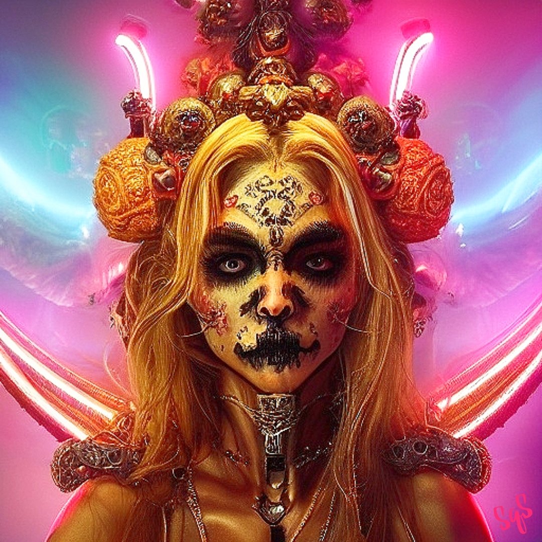 Farmz4Rachel's tweet photo. Maja is an ancient deity that has been traveling on earth and all its realms and dimensions. Similar to the Enchantress (Suicide Squad)
 I guess that makes me June Moone 😆

 #NFTCommuinity #womeninnfts
#artshare #NFTdrop #genartclub

SqS ✅ Maja  (Links Below) ⤵️ https://t.co/0oQy3VyTsT