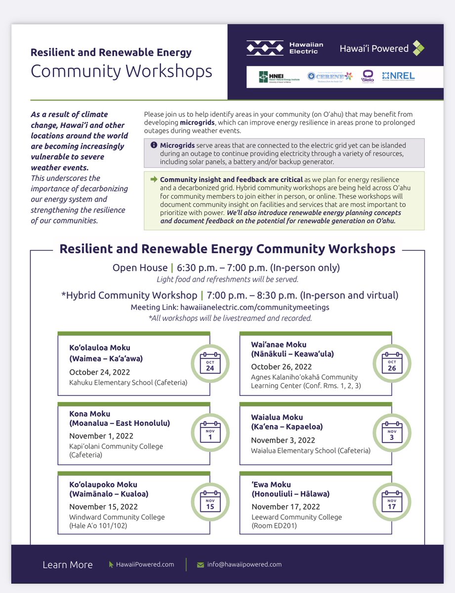 stanleypchang's tweet image. #workshop #workshop2022 #renewableenergy #renewableenergy♻️ #RenewableEnergyNow #community #communityfirst #hawaiisenate #hawaii #district9 #stanleychang #eʟᴇᴄᴛʀɪᴄɪᴛʏ