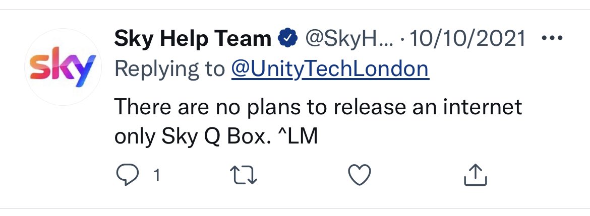 habitechnology's tweet photo. @SkyUK this aged well #SkyStream https://t.co/4dWcbOxCLf