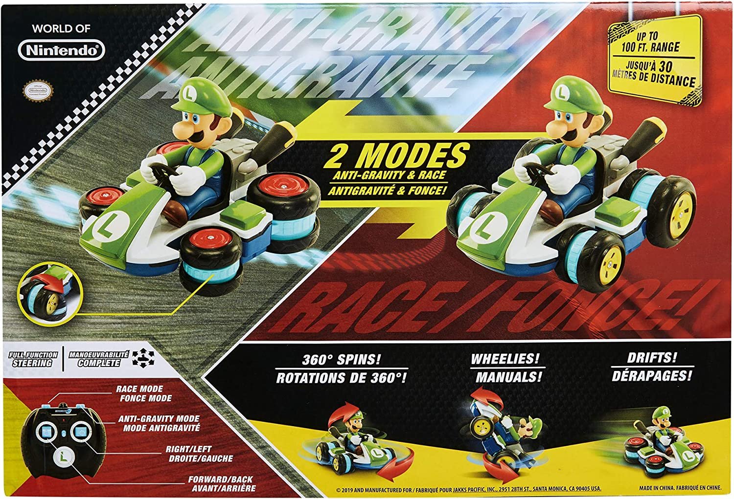 Carrinho Controle Remoto Super Mario Kart Nintendo Luigi