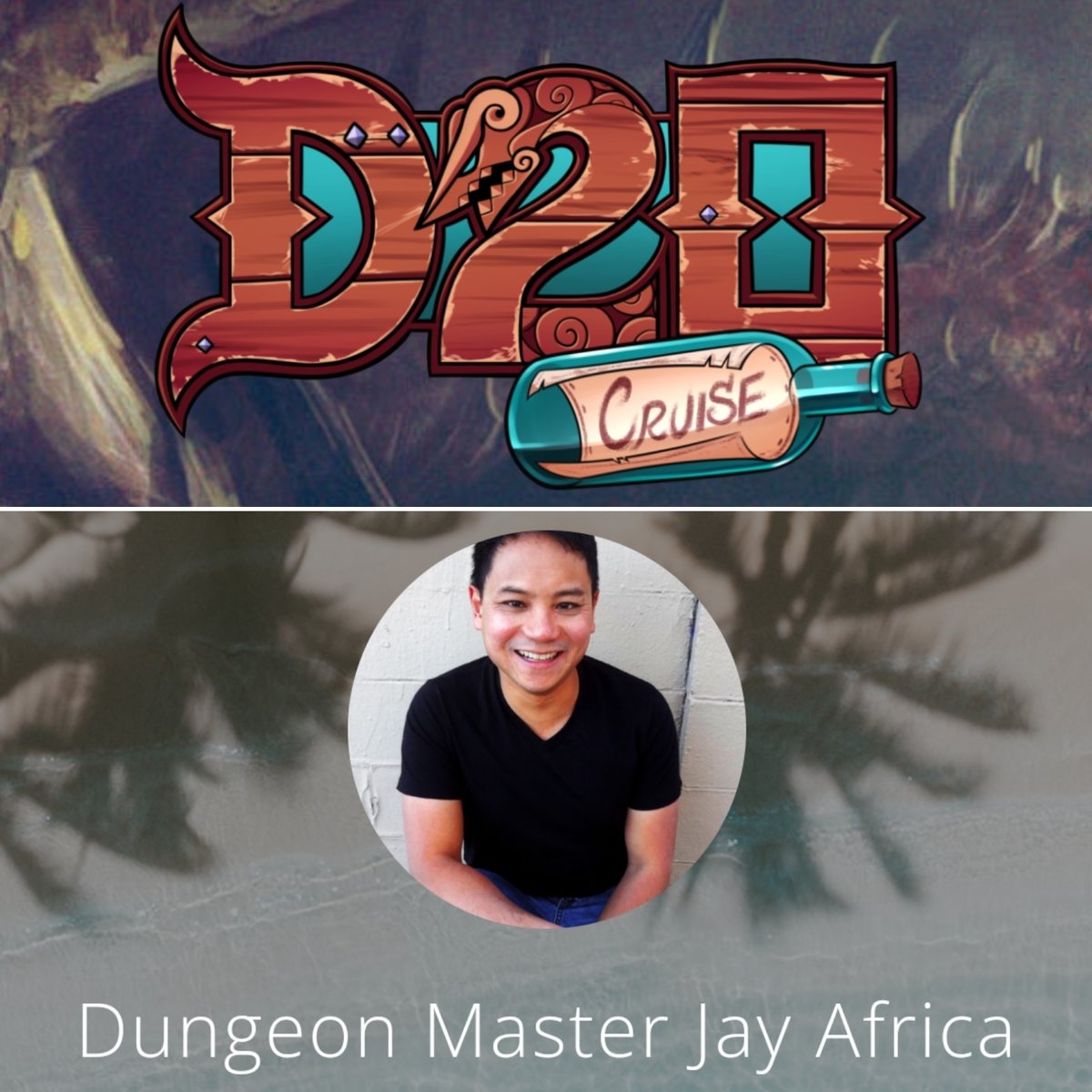 jayafrica's tweet photo. Stoked to join the DM team for D20 Cruise '23, a gaming con sailing from L.A to Mexico and back, full of @DnD_AdvLeague play! https://t.co/kWVMSpDM77
Join us 4/19-4/24/23 & roll initiative at sea!
#dnd #dndal #d20 #cruise #tabletop #rpg #gaming #convention #dmlife https://t.co/Az5rNf8d4M