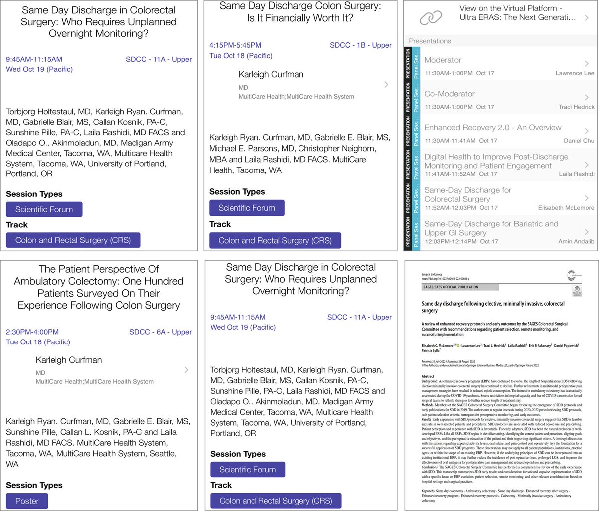 Cudos to @ACSCC2022 for amplifying SDD pathways in selected patients ! Thanks to ⁦<a href="/SAGES_Updates/">SAGES is in Tampa in 2026!</a>⁩ leaders ⁦<a href="/LisaMclemore/">lisa mclemore</a>⁩ ⁦<a href="/lailara58/">Laila Rashidi</a>⁩ ⁦<a href="/rahila_essani/">Rahila Essani MD FACS FASCRS</a>⁩ ⁦<a href="/lawrenceleemd/">Lawrence Lee MD PhD</a>⁩ ⁦<a href="/tlhedr0/">Traci Hedrick</a>⁩ for outlining stepwise implementation in Colorectal surgery !