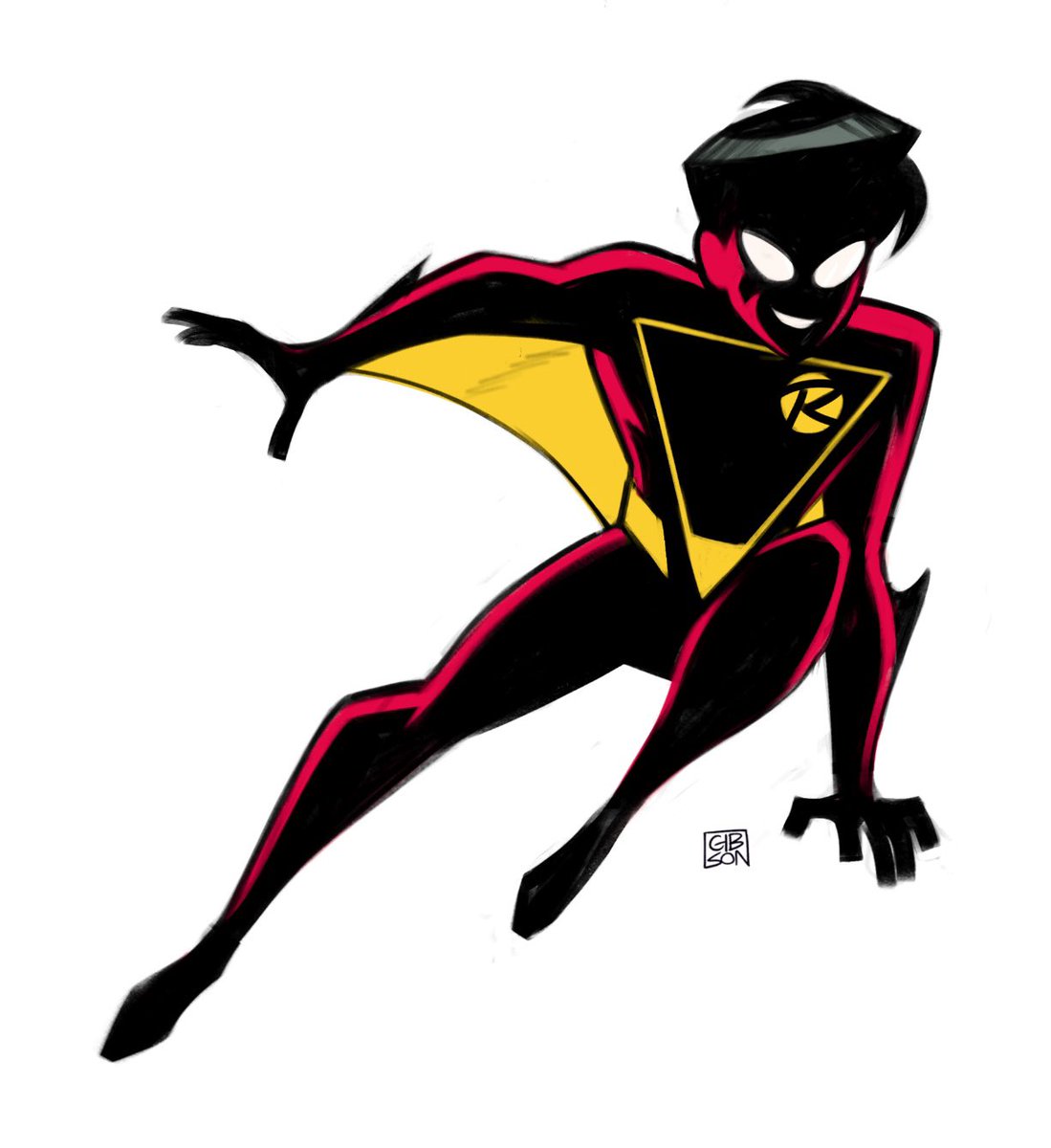gibsonagogo's tweet photo. While I’m not certain Batman Beyond should have a Robin, I’ve always liked the design challenge. Here’s a quick attempt: https://t.co/vSvspuZoI5