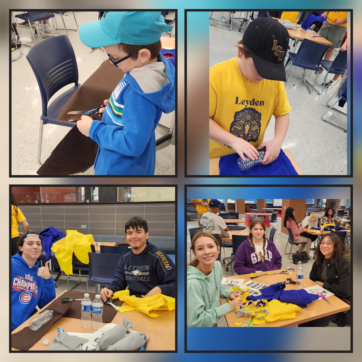 #EastInteract and #DogClub making toys for dogs in shelters. #leydenpride #MADD