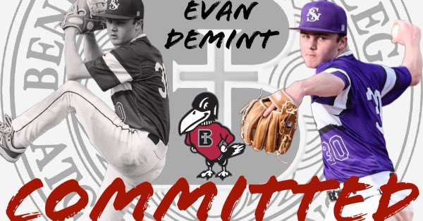 Evan DeMint (@evandemint) on Twitter photo I’d like to announce that I will be continuing my academic and athletic career at Benedictine College. I’d like to thank my family, friends, and coaches for helping me along the ride. I can’t wait to get to work for coach <a href="/EricPeterson713/">Eric Peterson</a>. Go Ravens!! <a href="/RavenBaseball/">Benedictine Baseball</a> I’d like to announce that I will be continuing my academic and athletic career at Benedictine College. I’d like to thank my family, friends, and coaches for helping me along the ride. I can’t wait to get to work for coach <a href="/EricPeterson713/">Eric Peterson</a>. Go Ravens!! <a href="/RavenBaseball/">Benedictine Baseball</a>