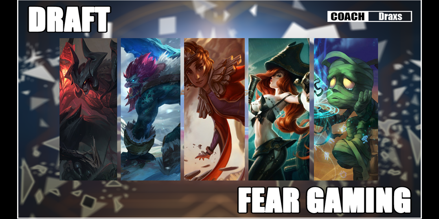 DraxsLol's tweet photo. Draft do 2° Game do Dia #CTLOL @Fearesports01 @Yuuzuru_ #League_of_Legends #Draft https://t.co/SCQNbS9RD4