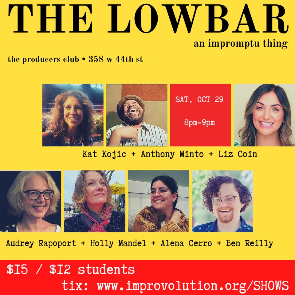 ItsMinto's tweet photo. Who says Saturday nights aren't fun anymore?  Big show staring my wonderful improv friends and myself doing...improv. Get tix quick it's a small theater!

https://t.co/PspNT8x0SJ https://t.co/68PihlRK0c