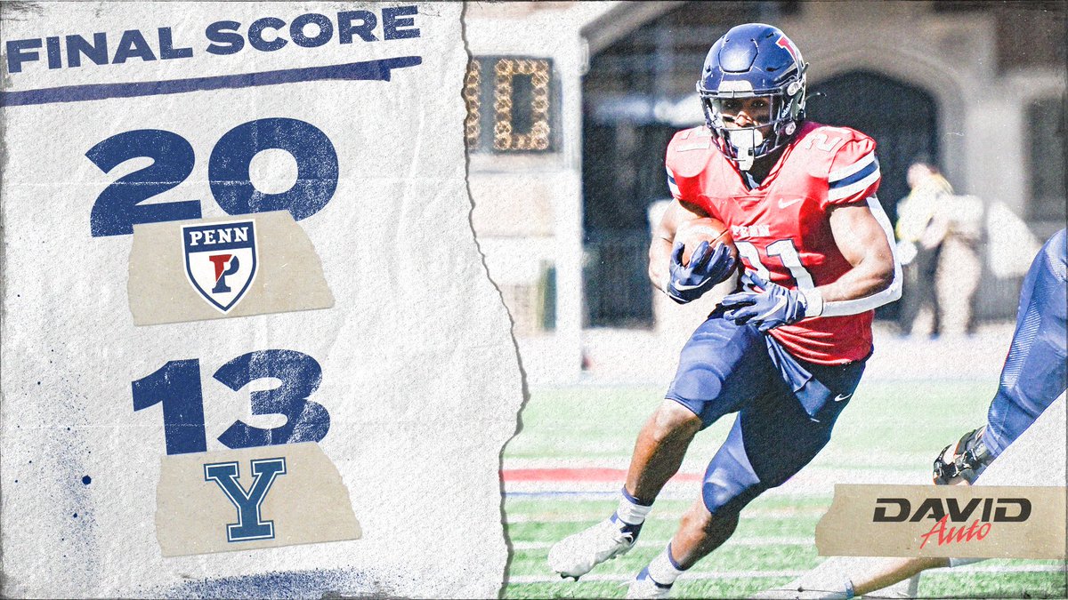 PennFB's tweet photo. Stayin' perfect! 🙌

The Quakers walk-off Franklin Field with another winner, this time over Yale on Homecoming!

📰 https://t.co/LckXbkR7T6 https://t.co/T159liD035